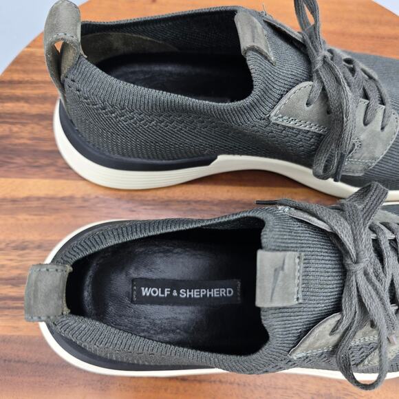 Wolf and Shepherd Swiftknit Shoes Mens 7 Knit Plain Toe Derby Casual Sneakers
